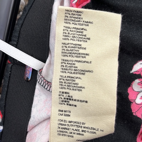 FREE PEOPLE Tube Flare Skirt or Dress Floral Elastic Sheer Size Medium - Picture 13 of 13